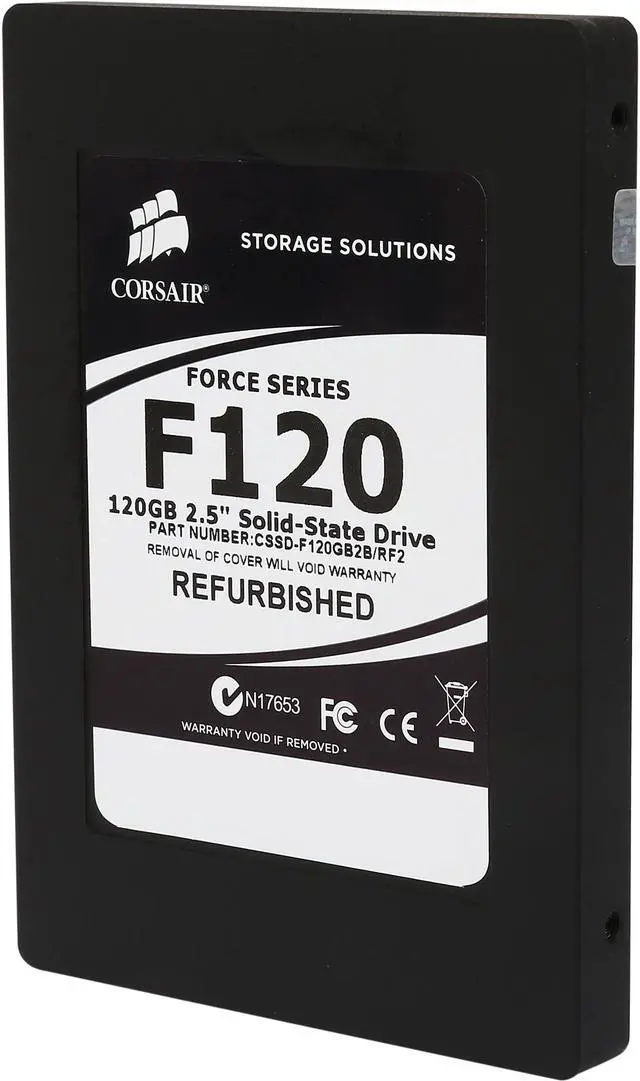 Main image of Manufacturer Recertified Corsair Force 2.5" 120GB SATA II Internal Solid State Drive (SSD) CSSD-F120GB2B/RF2