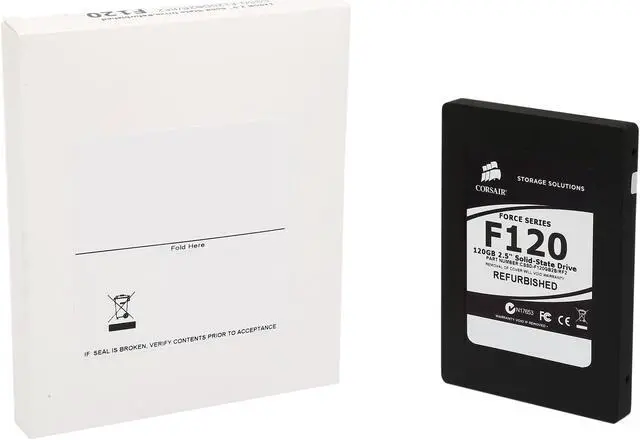 Alt view image 5 of 5 - Manufacturer Recertified Corsair Force 2.5" 120GB SATA II Internal Solid State Drive (SSD) CSSD-F120GB2B/RF2