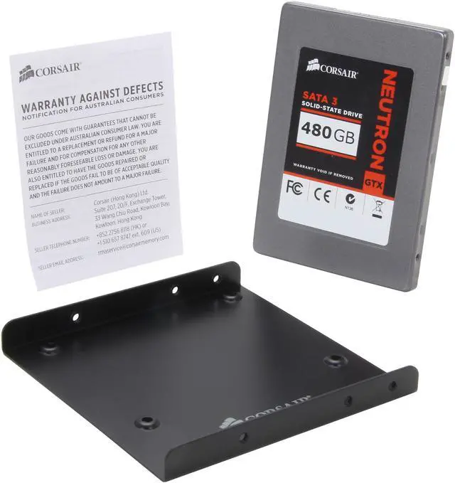 Alt view image 5 of 6 - Corsair Neutron Series GTX 2.5" 480GB SATA III MLC Internal Solid State Drive (SSD) CSSD-N480GBGTXB-BK