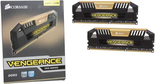Alt view image 3 of 3 - CORSAIR Vengeance Pro 16GB (2 x 8GB) DDR3 2400 (PC3 19200) Desktop Memory Model CMY16GX3M2A2400C10A