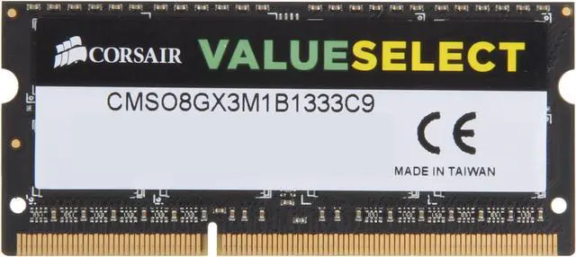 CORSAIR Memory Module DDR3L ノート VALUE SELECT Series 8GB×1kit CMSO8GX3M1C1333C9 rdzdsi3 Amazon | CORSAIR Memory Module DDR3L ノート VALUE SELECT