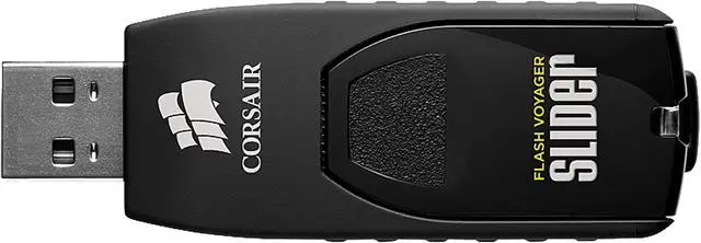 Alt view image 3 of 4 - Corsair Flash Voyager Slider USB 3.0 32GB, Capless Design, Plug and Play (CMFSL3B-32GB)
