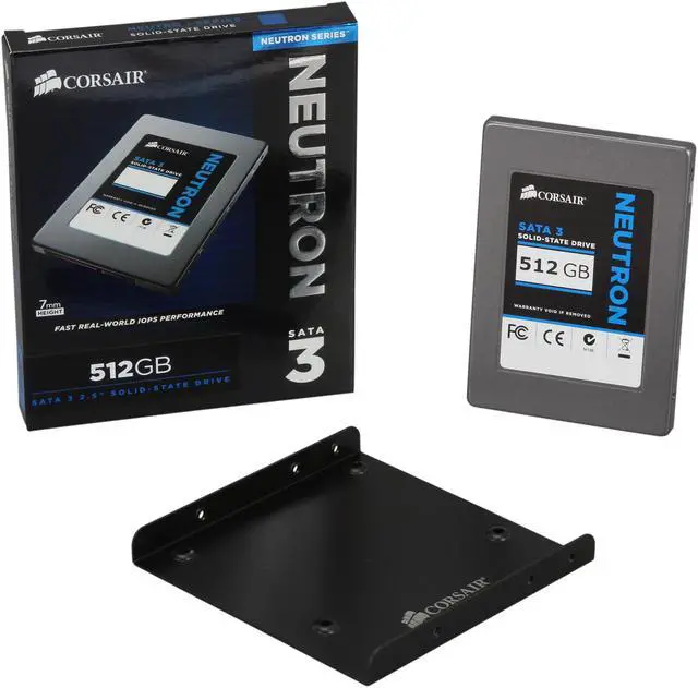 Alt view image 5 of 6 - Corsair Neutron Series 2.5" 512GB SATA III Internal Solid State Drive (SSD) CSSD-N512GB3-BK