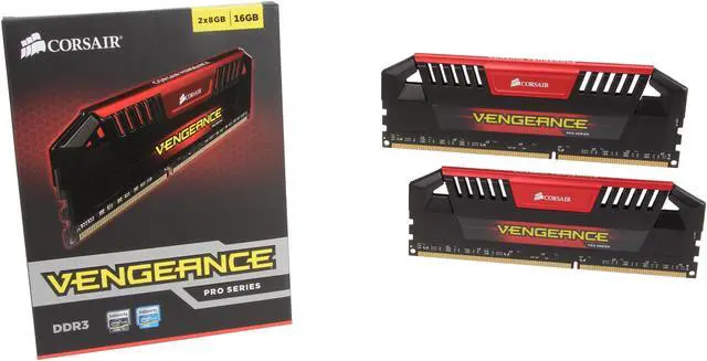 Alt view image 3 of 3 - CORSAIR Vengeance Pro 16GB (2 x 8GB) DDR3 2400 (PC3 19200) Desktop Memory Model CMY16GX3M2A2400C11R
