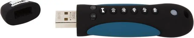 Alt view image 3 of 5 - CORSAIR Padlock 2 32GB USB 2.0 Flash Drive 256bit AES Encryption CMFPLA32GB
