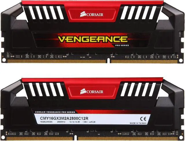 Alt view image 3 of 7 - CORSAIR Vengeance Pro 16GB (2 x 8GB) DDR3 2800 (PC3 22400) Desktop Memory Model CMY16GX3M2A2800C12R