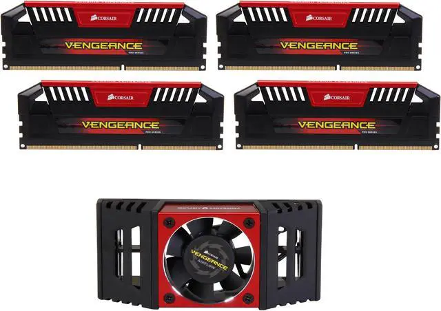 Main image of CORSAIR Vengeance Pro 16GB (4 x 4GB) DDR3 3000 (PC3 24000) Desktop Memory Model CMY16GX3M4A3000C12R