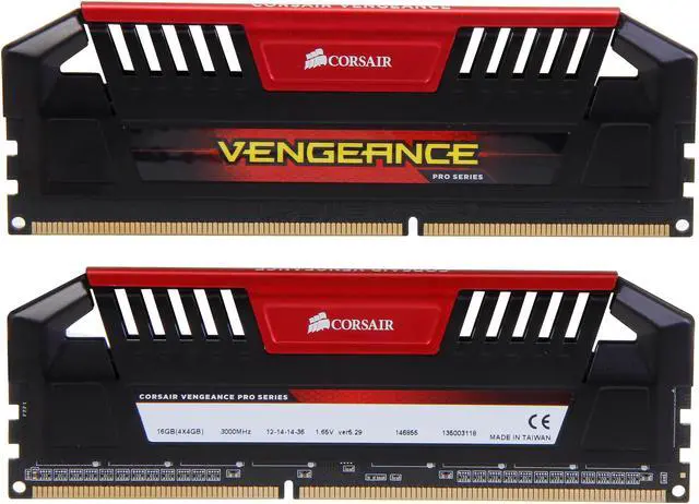 Alt view image 2 of 5 - CORSAIR Vengeance Pro 16GB (4 x 4GB) DDR3 3000 (PC3 24000) Desktop Memory Model CMY16GX3M4A3000C12R