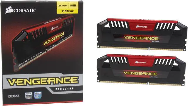 Alt view image 3 of 3 - CORSAIR Vengeance Pro 8GB (2 x 4GB) DDR3 2133 (PC3 17000) Desktop Memory Model CMY8GX3M2A2133C8R