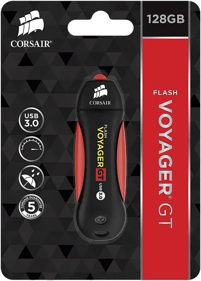 Alt view image 4 of 4 - Corsair 128GB Voyager GT USB 3.0 Flash Drive, Speed Up to 230MB/s (CMFVYGT3B-128GB)