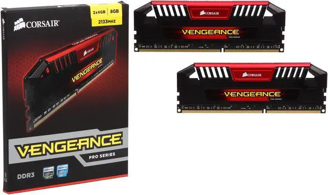 Alt view image 3 of 3 - CORSAIR Vengeance Pro 8GB (2 x 4GB) DDR3 2133 (PC3 17000) Desktop Memory Model CMY8GX3M2A2133C9R