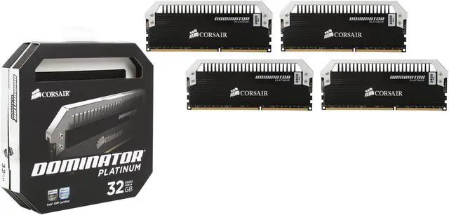 Alt view image 3 of 3 - CORSAIR Dominator Platinum 32GB (4 x 8GB) DDR3 2400 (PC3 19200) Desktop Memory Model CMD32GX3M4A2400C11
