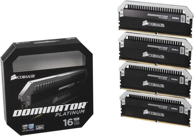 Alt view image 3 of 3 - CORSAIR DOMINATOR Platinum 16GB (4 x 4GB) DDR4 2666 (PC4 21300) Desktop Memory Model CMD16GX4M4A2666C15