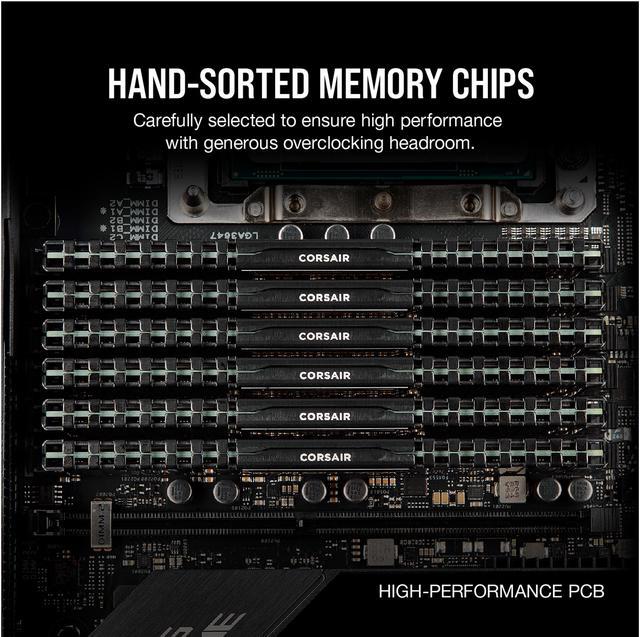 CORSAIR Vengeance LPX 16GB 4 x 4GB 288 Pin PC RAM DDR4 2666 PC4 21300 Desktop Memory Model CMK16GX4M4A2666C16 Newegg