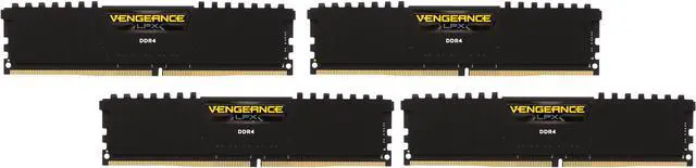 Main image of CORSAIR Vengeance LPX 32GB (4 x 8GB) DDR4 2400 (PC4 19200) C14 Memory Kit - Black Model CMK32GX4M4A2400C14