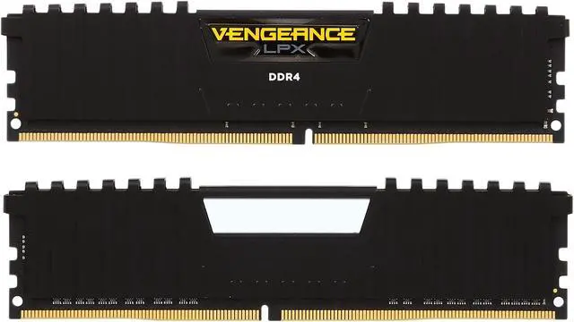 Alt view image 2 of 3 - CORSAIR Vengeance LPX 32GB (4 x 8GB) DDR4 2400 (PC4 19200) C14 Memory Kit - Black Model CMK32GX4M4A2400C14