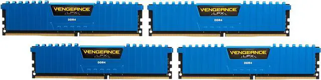 Main image of CORSAIR Vengeance LPX 32GB (4 x 8GB) DDR4 2666 (PC4 21300) memory kit for DDR4 Systems Model CMK32GX4M4A2666C16B