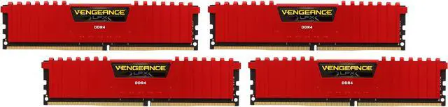 Main image of CORSAIR Vengeance LPX 32GB (4 x 8GB) DDR4 2666 (PC4 21300) memory kit for DDR4 Systems Model CMK32GX4M4A2666C16R