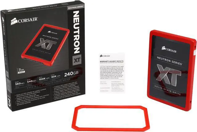 Alt view image 5 of 5 - Corsair Neutron XT 2.5" 240GB SATA III MLC Internal Solid State Drive (SSD) CSSD-N240GBXT