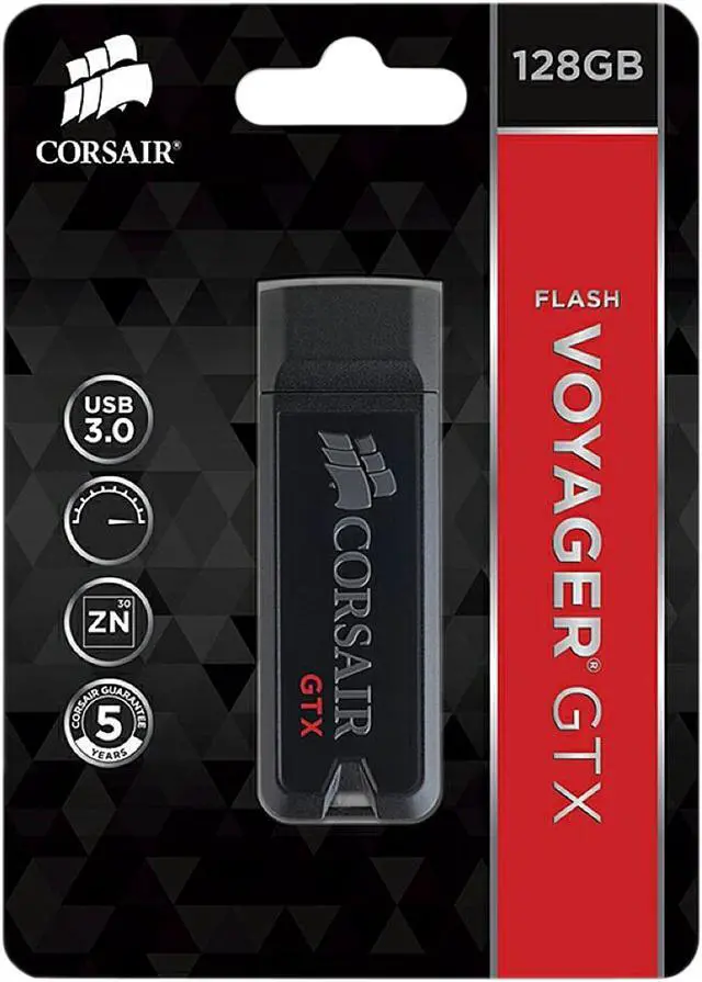 Alt view image 4 of 4 - Corsair 128GB Voyager GTX USB 3.0 Flash Drive, Speed Up to 450MB/s (CMFVYGTX3B-128GB)