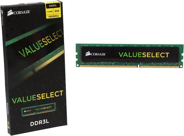 Alt view image 3 of 3 - CORSAIR ValueSelect 8GB DDR3L 1600 (PC3L 12800) Desktop Memory Model CMV8GX3M1C1600C11
