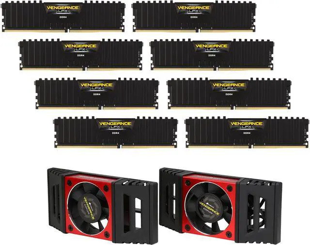 Main image of CORSAIR Vengeance LPX 128GB (8 x 16GB) DDR4 2133 (PC4 17000) Memory Kit - Black Model CMK128GX4M8A2133C13