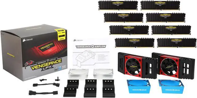 Alt view image 6 of 6 - CORSAIR Vengeance LPX 128GB (8 x 16GB) DDR4 2133 (PC4 17000) Memory Kit - Black Model CMK128GX4M8A2133C13