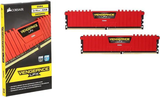 Alt view image 3 of 3 - CORSAIR Vengeance LPX 32GB (2 x 16GB) DDR4 2400 (PC4 19200) Desktop Memory Model CMK32GX4M2A2400C14R