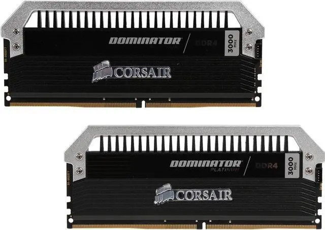 Main image of CORSAIR Dominator Platinum 32GB (2 x 16GB) DDR4 3000 (PC4 24000) Desktop Memory Model CMD32GX4M2B3000C15