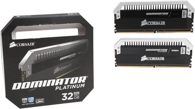 Alt view image 3 of 3 - CORSAIR Dominator Platinum 32GB (2 x 16GB) DDR4 3000 (PC4 24000) Desktop Memory Model CMD32GX4M2B3000C15