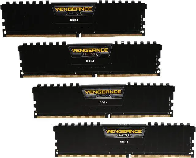 Main image of CORSAIR Vengeance LPX 32GB (4 x 8GB) DDR4 2400 (PC4 19200) Desktop Memory Model CMK32GX4M4A2400C16