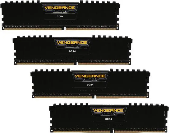 Main image of CORSAIR Vengeance LPX 16GB (4 x 4GB) DDR4 2400 (PC4 19200) Desktop Memory Model CMK16GX4M4A2400C16