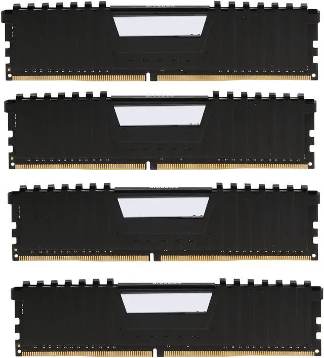 Alt view image 2 of 3 - CORSAIR Vengeance LPX 16GB (4 x 4GB) DDR4 2400 (PC4 19200) Desktop Memory Model CMK16GX4M4A2400C16