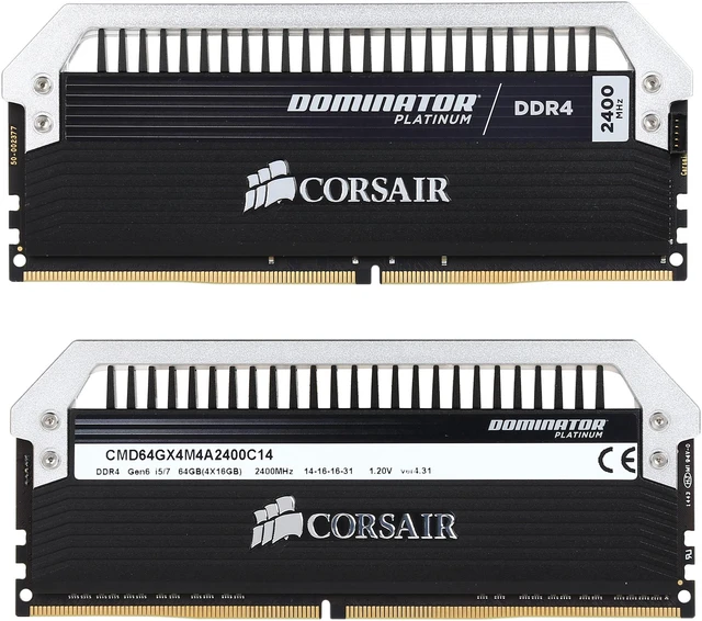 Used - Like New: CORSAIR Dominator Platinum 64GB (4 x 16GB) DDR4