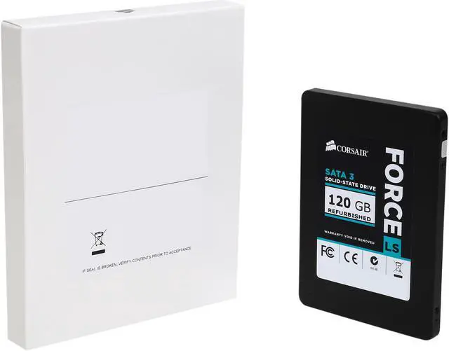 Alt view image 5 of 5 - Corsair Force LS 2.5" 120GB SATA III MLC Internal Solid State Drive (SSD) CSSD-F120GBLSB/RF2 - Certified Refurbished