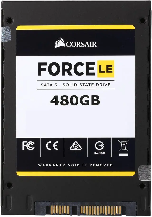 Alt view image 5 of 5 - Corsair Force LE 2.5" 480GB SATA III TLC Internal Solid State Drive (SSD) CSSD-F480GBLEB