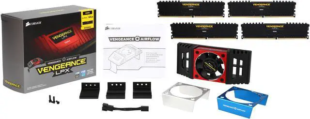 Alt view image 6 of 6 - CORSAIR Vengeance LPX 64GB (4 x 16GB) DDR4 3333 (PC4 26600) Desktop Memory Model CMK64GX4M4B3333C16