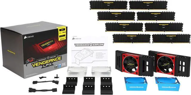 Alt view image 6 of 6 - CORSAIR Vengeance LPX 64GB (8 x 8GB) DDR4 2800 (PC4 22400) Desktop Memory Model CMK64GX4M8B2800C14