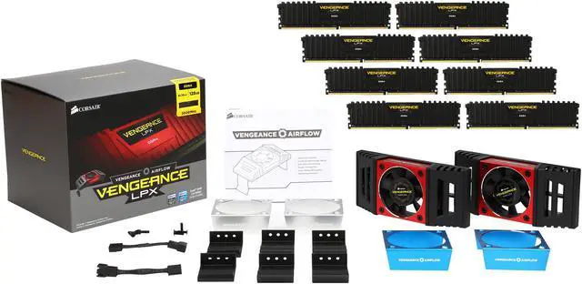 Alt view image 6 of 6 - CORSAIR Vengeance LPX 128GB (8 x 16GB) 288-Pin PC RAM DDR4 3000 (PC4 24000) Desktop Memory Model CMK128GX4M8B3000C16