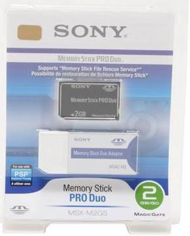 Alt view image 2 of 2 - SONY 2GB Memory Stick Pro Duo (MS Pro Duo) Flash Card Model MSX-M2GS