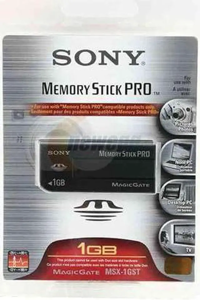 Main image of SONY 1GB Memory Stick Pro (MS Pro) Flash Card Model MSX-1GST