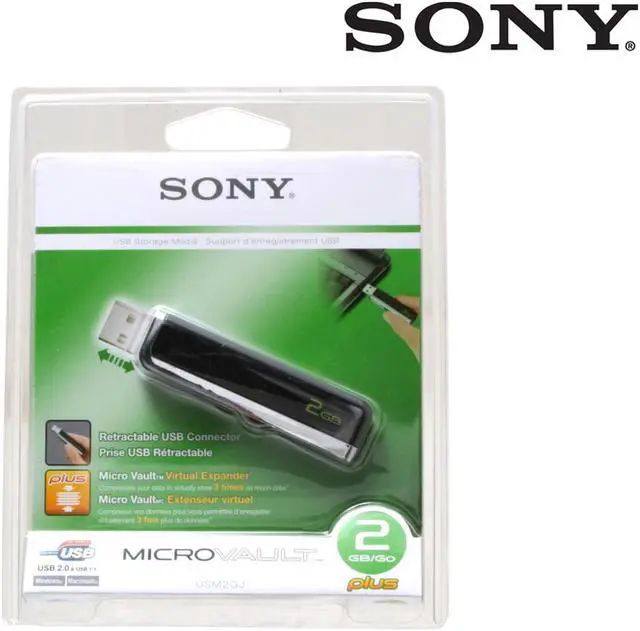 Alt view image 2 of 2 - SONY Micro Vault Classic 2GB Flash Drive (USB2.0 Portable) USM-2GJ
