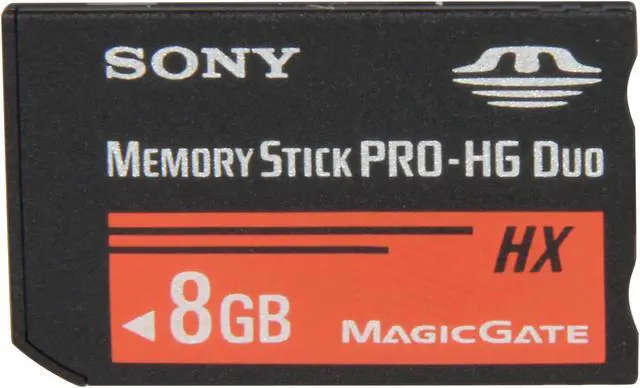 Main image of SONY 8GB Memory Stick PRO-HG Duo HX Flash Card Model MSHX8B