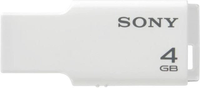 Sony Micro Vault Tiny USM4GM 4 GB USB 2.0 Flash Drive - White - Newegg.com