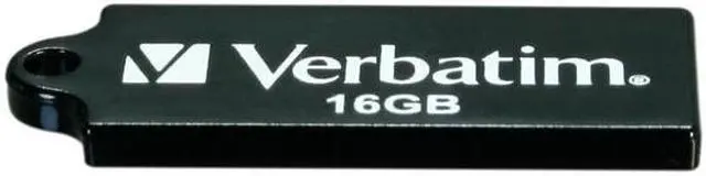 Alt view image 3 of 5 - Verbatim TUFF-'N'-TINY 16GB USB 2.0 Flash Drive (Black) 97168