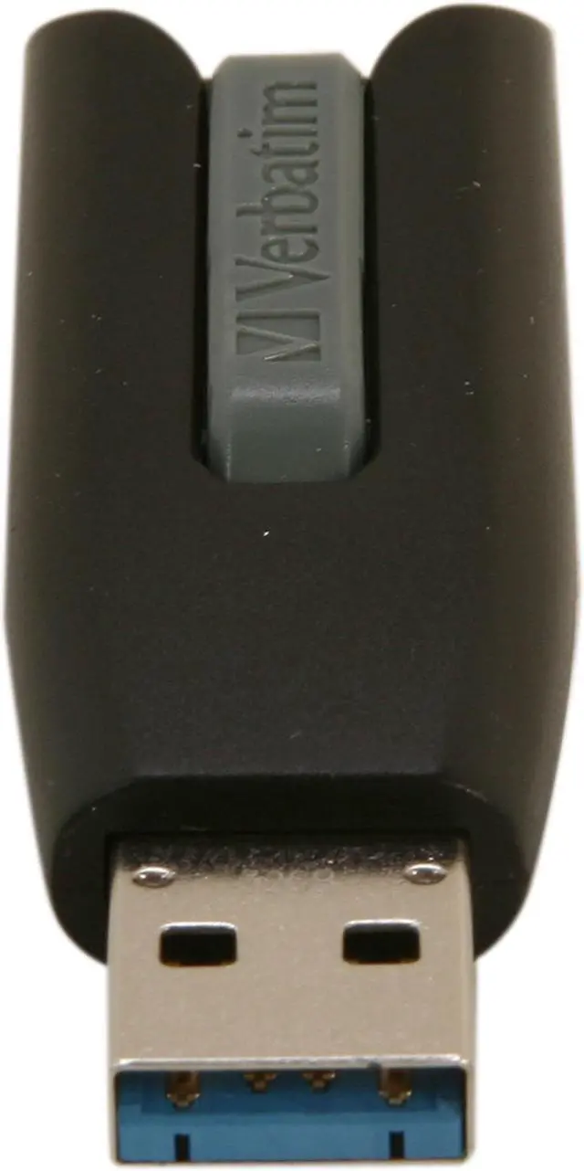 Alt view image 4 of 5 - Verbatim 32GB Store 'n' Go V3 USB 3.0 Flash Drive, Black/Gray Model 49173
