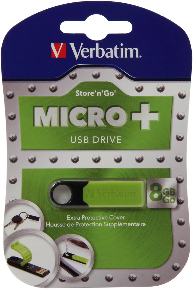 Verbatim Store 'n' Go Micro Plus 8GB USB 2.0 Flash Drive - Newegg.com