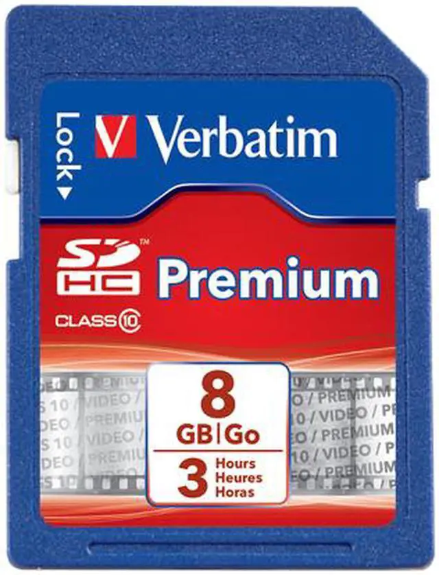 Main image of Verbatim 8GB Premium 96318 Secure Digital High Capacity (SDHC) Card