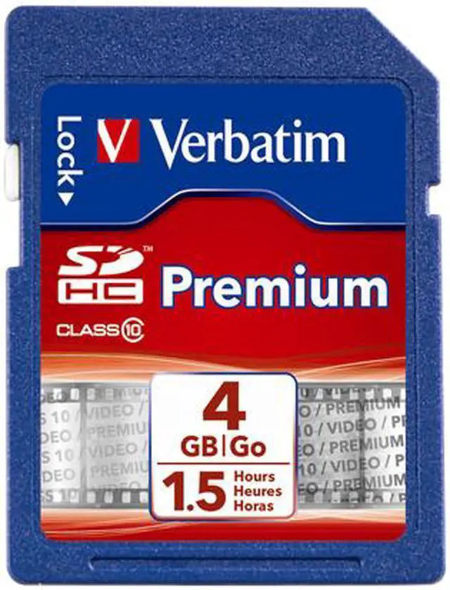 Main image of Verbatim 96171 Class 10 SDHC Card (4GB)