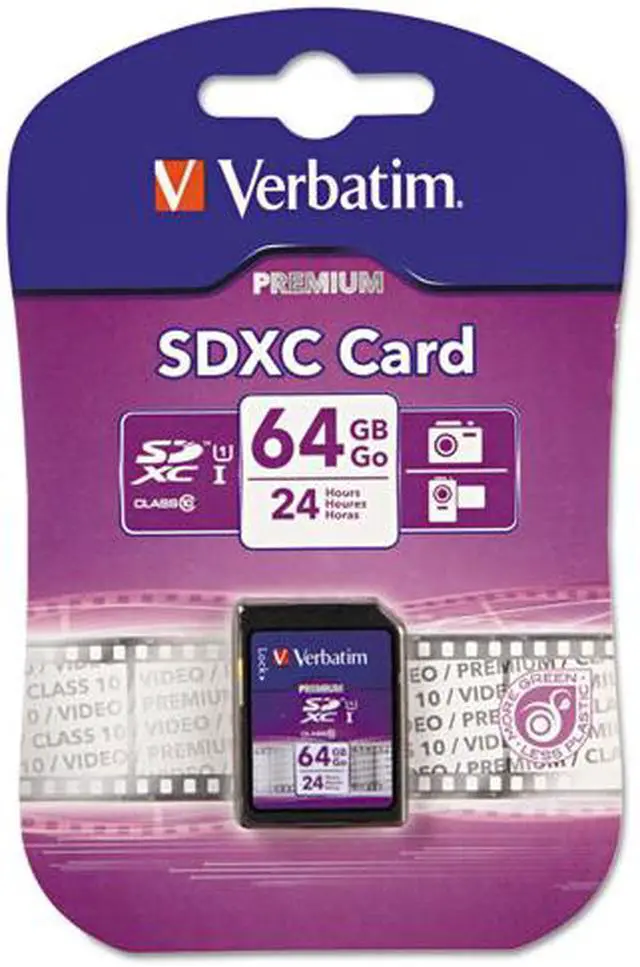 Alt view image 2 of 2 - Verbatim PRO 233X 64GB Secure Digital Extended Capacity (SDXC) Flash Card Model 97466
